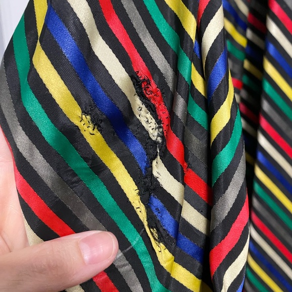 Vintage 1940’s Rainbow Striped Swing Coat - Picture 6 of 9
